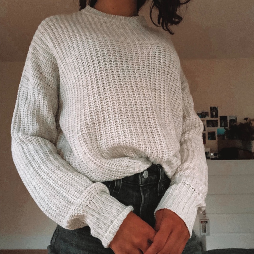 Gray sweater